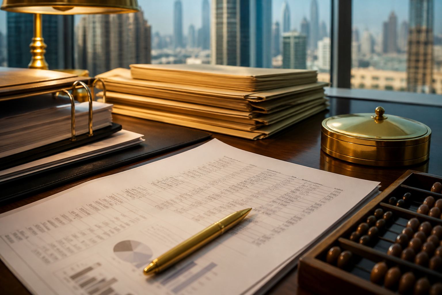 Audit working papers and files prepared at CA Audit Dubai.